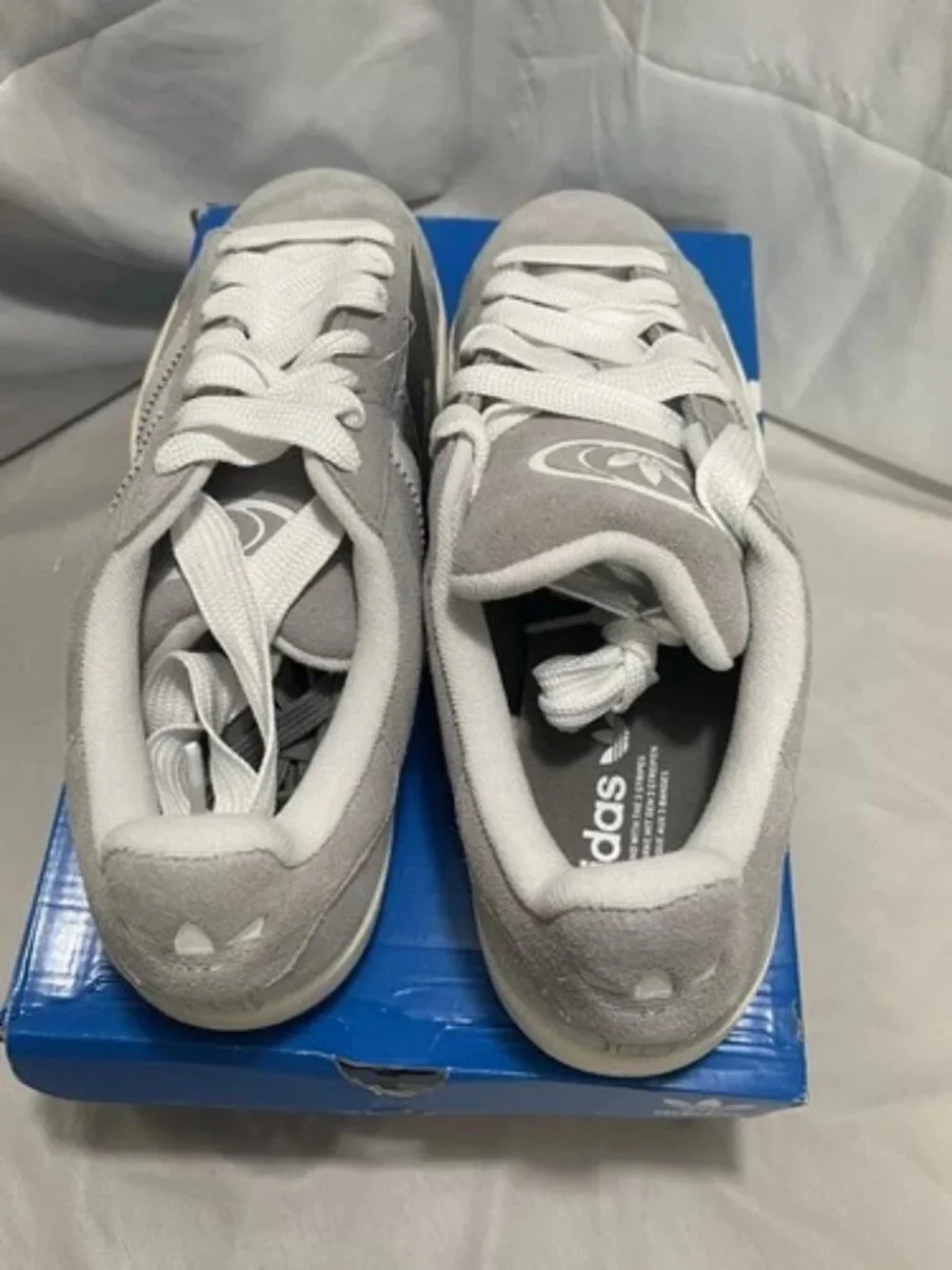 Adidas Campus 00s Gray White Suede Gum Sole Sneakers Mens Size 11 NIB